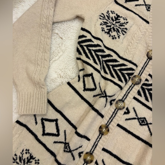 🆕 NWT Lucky Brand Cozy Nordic🎿Sweater Dress Cardigan | Size S - Picture 6 of 12